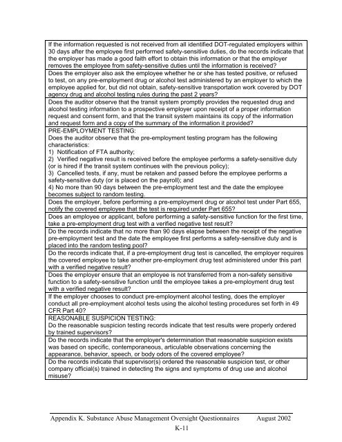 Implementation Guidelines - Federal Transit Administration - U.S. ...