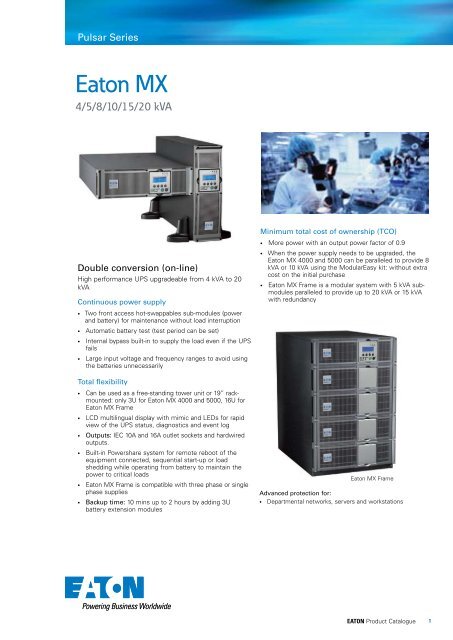 Eaton MX Product Brochure - Fusion Power System