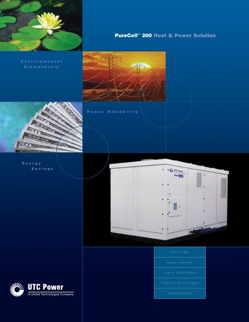 PureCell™ 200 Heat & Power Solution - Fuel Cell Markets