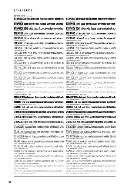 Benton sans italic Benton sans italic