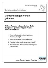 Gemeinnützigen Verein gründen