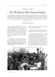 Die Wahrheit über Staatsschulden - Die Gazette