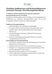 Checkliste Indikationen und Kontraindikationen ... - Forel Klinik