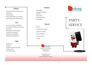 Party- service - Fleischerei und Partyservice Bollweg in Lippstadt