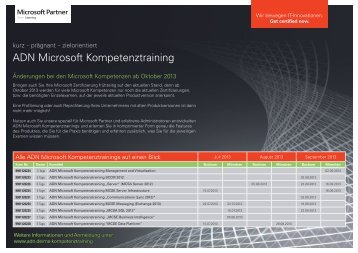 ADN Microsoft Kompetenztraining