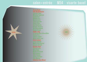 Einladung entrée+salon 2011 - ARTTAPE - - - Enrico Luisoni