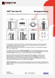 KBS Pipe Seal EU Montageanleitung - Firentis AG