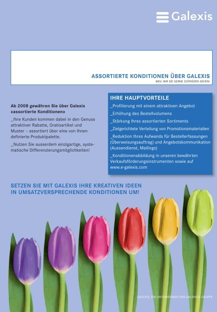 Flyer Assortierte Konditionen - Galexis.com