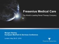 Presentation - Fresenius Medical Care