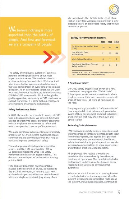 Read the Report - FMC Corporation