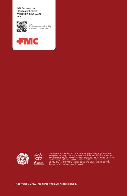 Read the Report - FMC Corporation