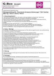 Hier steht Ihr Text - G. Bee GmbH