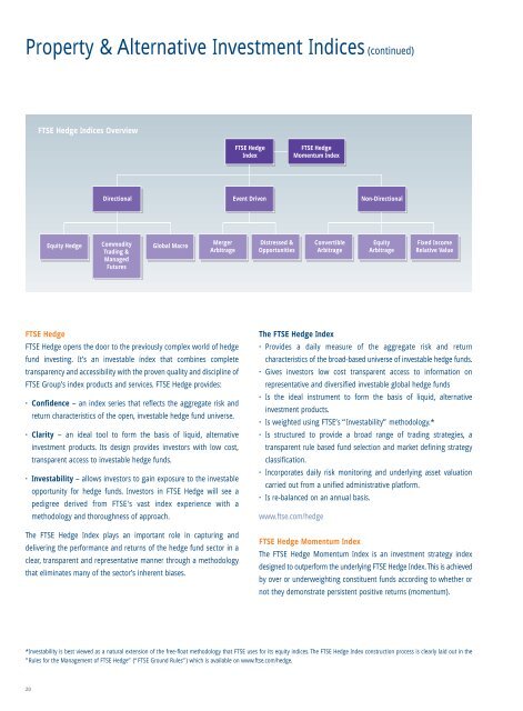 FTSE Products Brochure