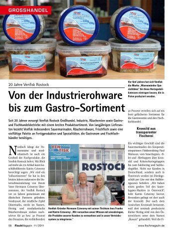 Von der Industrierohware bis zum Gastro-Sortiment - fischmagazin.de