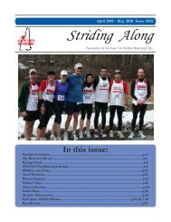 2010 April / May Newsletter - Gate City Striders