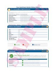 Autocheck Sample Report Ford Vehicle inspection checklist
