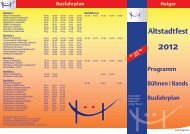 Flyer mit Programm zum Altstadtfest - Freizeit Mittelhessen