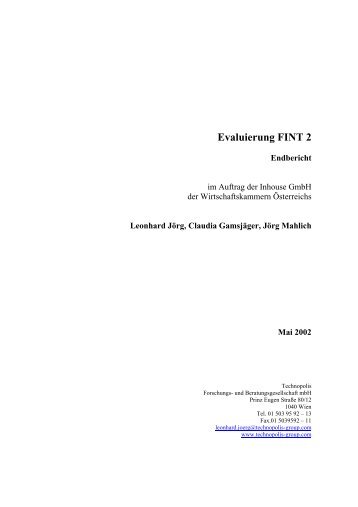 Evaluierung FINT 2 - fteval