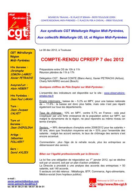 COMPTE-RENDU CPREFP 7 dec 2012 - La cgt
