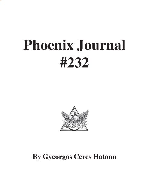 Phoenix Journal 232 - Awaken
