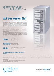 Datenblatt - certon systems GmbH