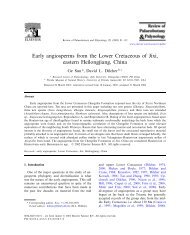 Early angiosperms from the Lower Cretaceous of Jixi, eastern ...