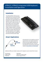 ATB422 / ATB423 Integrated USB Keyboard Installation ... - Access IS