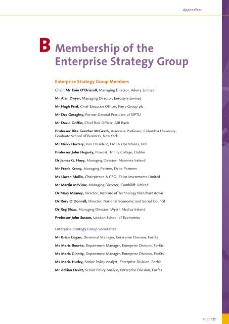 Enterprise Strategy Group Report - Appendices - Forfás