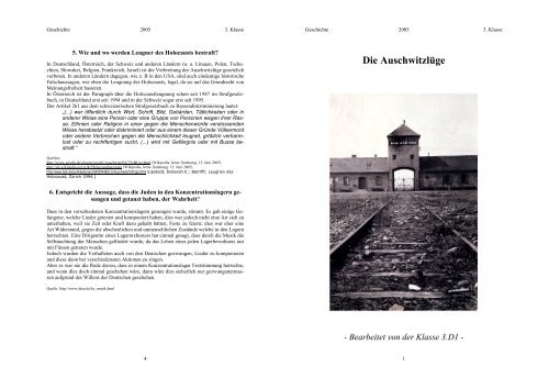 Die Auschwitzlüge - fri-tic