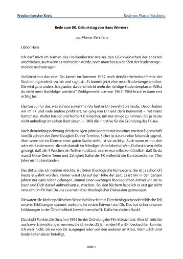 Rede von Philipp Holzmann Jr. zum 80. Geburtstag der Mutter