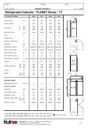 Refrigerated Cabinets ? PLANET Series ? 1T