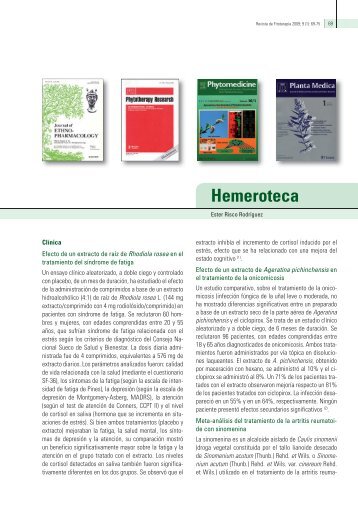 Hemeroteca - Fitoterapia.net