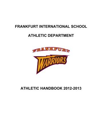 Athletic Handbook - Frankfurt International School