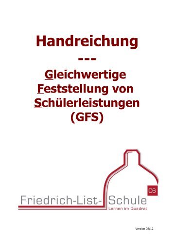 GFS Handreichung - Friedrich-List-Schule