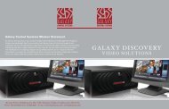 GALAXY DISCOVERY - Galaxy Control Systems