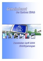 Newsletter April 2004 - Gemeindeamt - Kanton Zürich