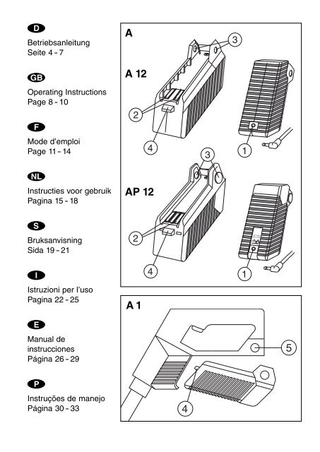 OM, Gardena, Accu A 12 / Accu-Pack AP 12, Art 02109-20, Art ...