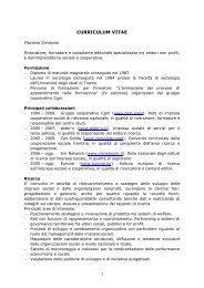 Scarica il CV di Flaviano Zandonai - Fundraising School