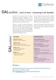 …frech im Preis – hochwertig in der Qualität! - Galexis.com