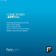 CASE STUDY: APPDNA - Foresight Group