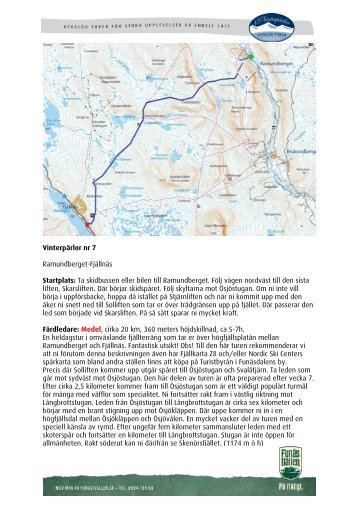 Turskidåkning Ramundberget-Fjällnäs