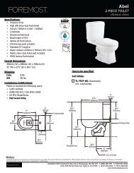 Abel 2 PIECE TOILET - Foremost