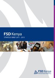 FSD Strategy Brief 2011-2015 - FSD Kenya
