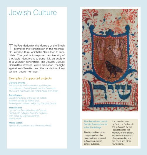 Download our brochure - Fondation pour la Mémoire de la Shoah