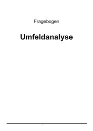 Checkliste Umfeldanalyse