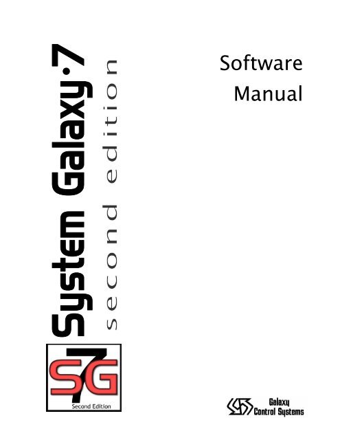 Software Manual - Galaxy Control Systems