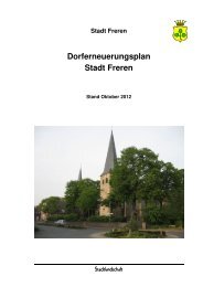 Dorferneuerungsplan Stadt Freren - Samtgemeinde Freren