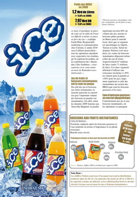 soft drinks un secteur en effervescence - FOOD MAGAZINE