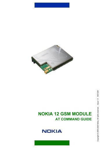 Nokia 12 GSM Module AT Command Guide
