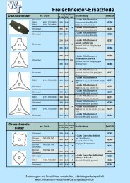 Freischneider-Ersatzteile - Thiedemann